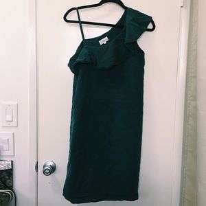 Lou & Grey Turquoise One Shoulder Dress